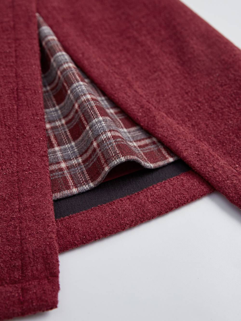Red & Plaid Jacket and Skirt