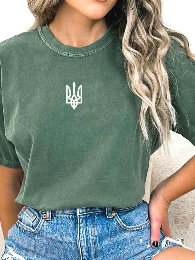 Ukraine Inspired Casual T Shirt