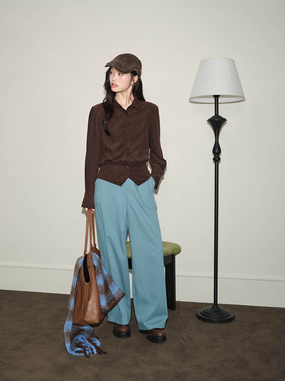 Cinched-Waist Shirt