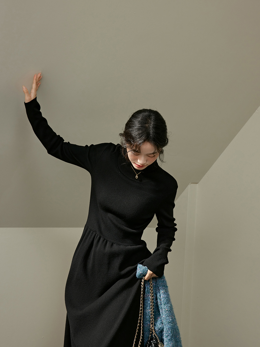 Knit Dress and Vest