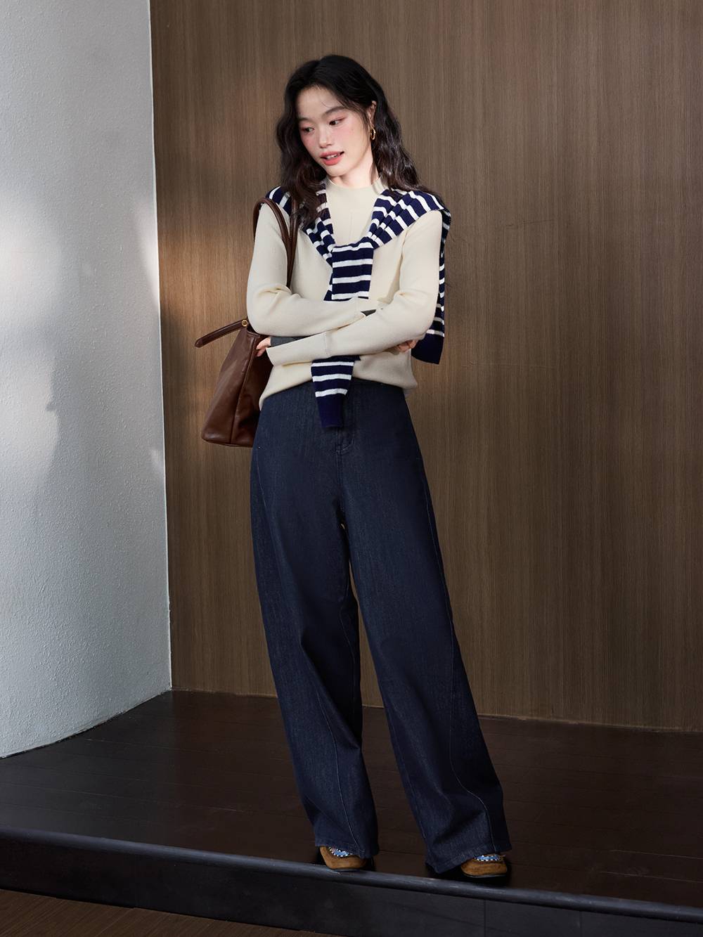 Mock Neck Knit Top