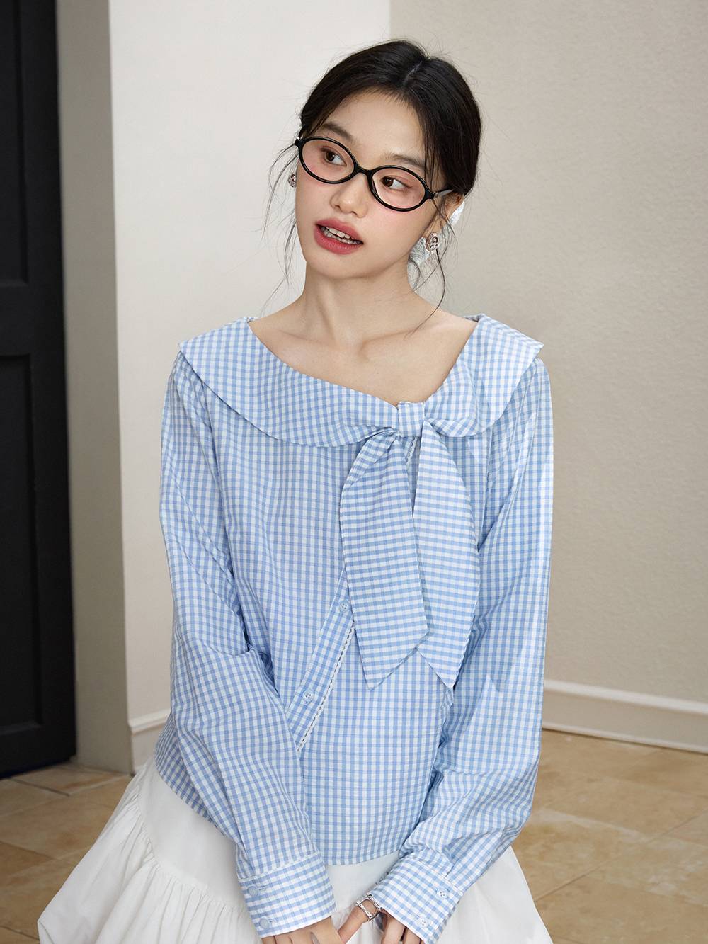 Bow Collar Blouse