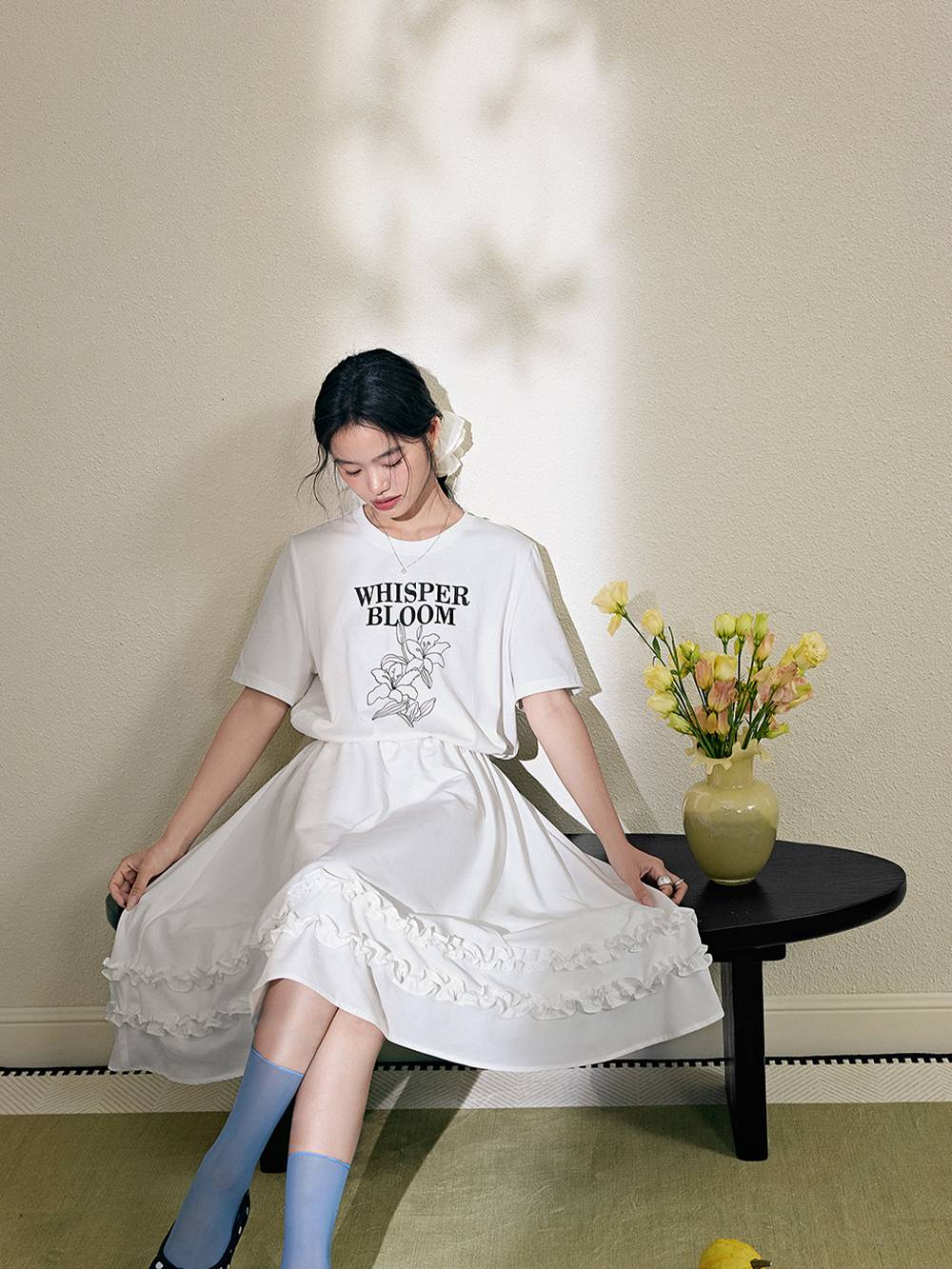 White Midi Dress
