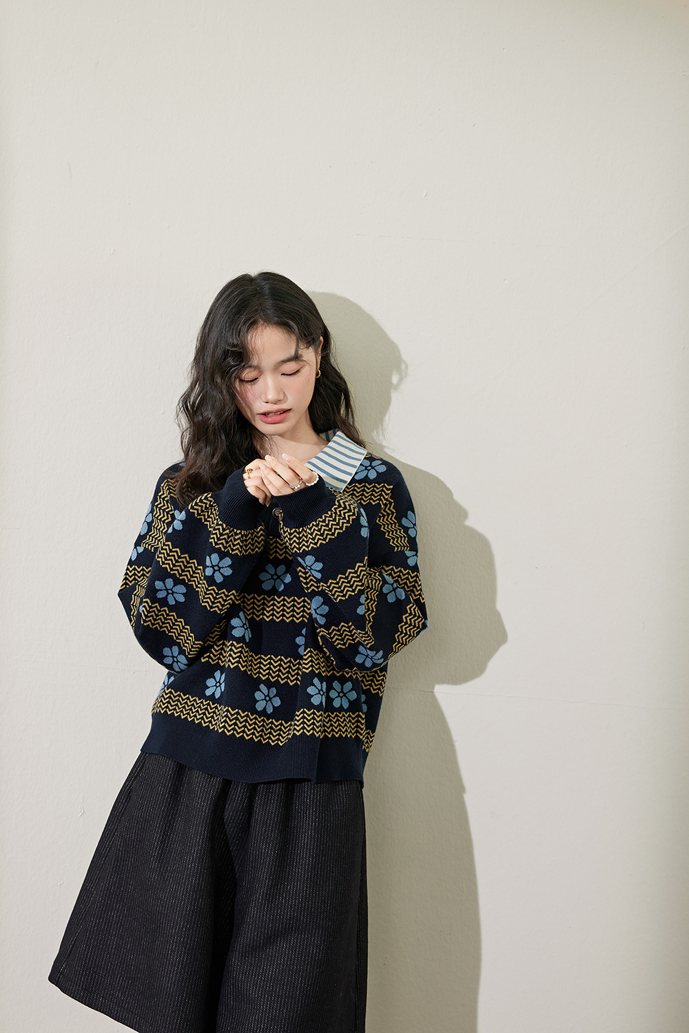 Floral Knit Sweater
