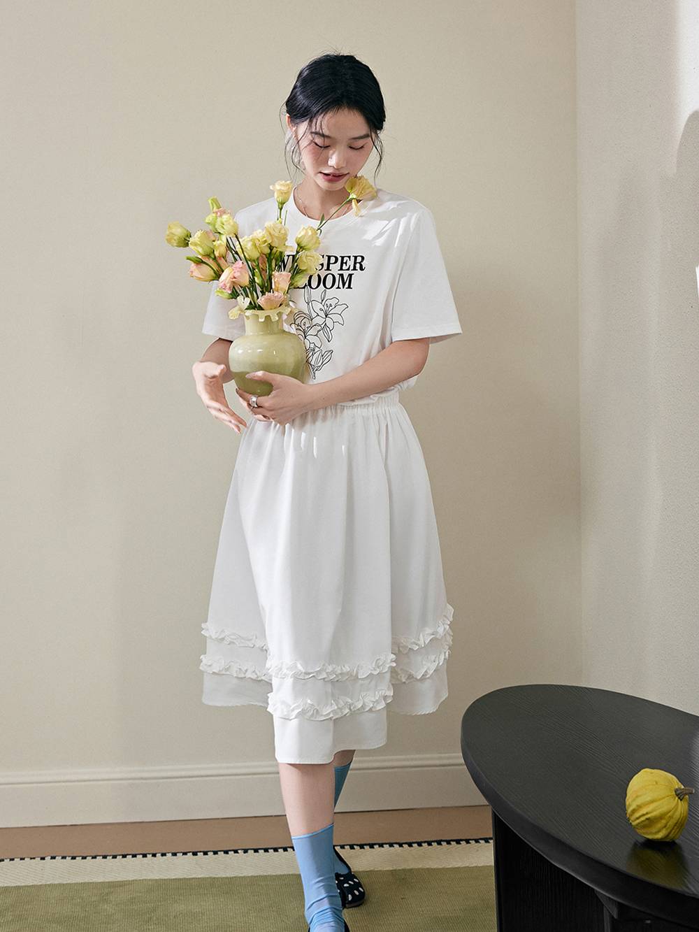 White Midi Dress
