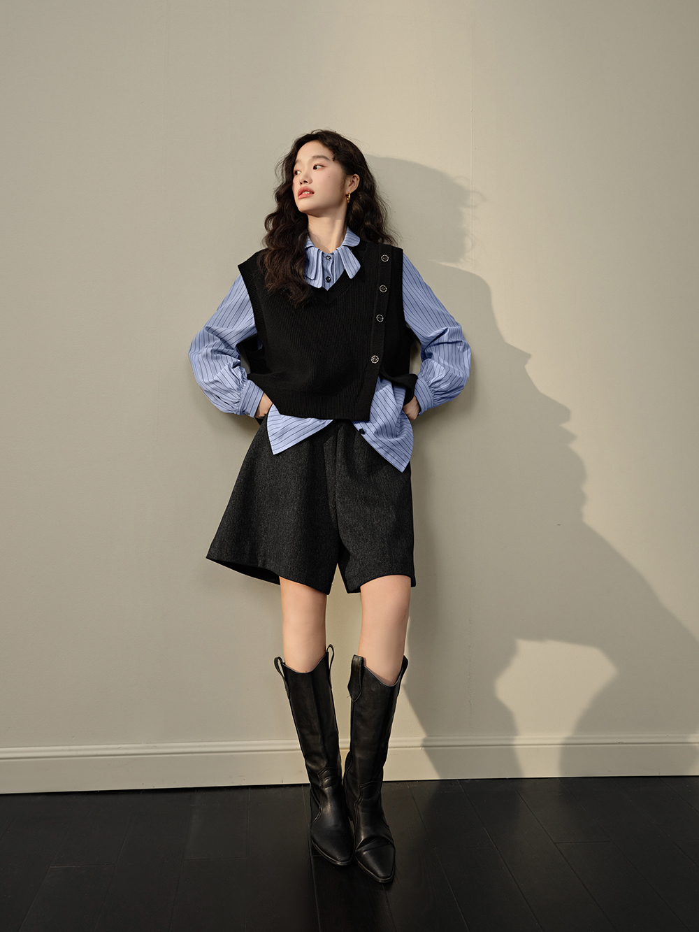 Bow Collar Shirt