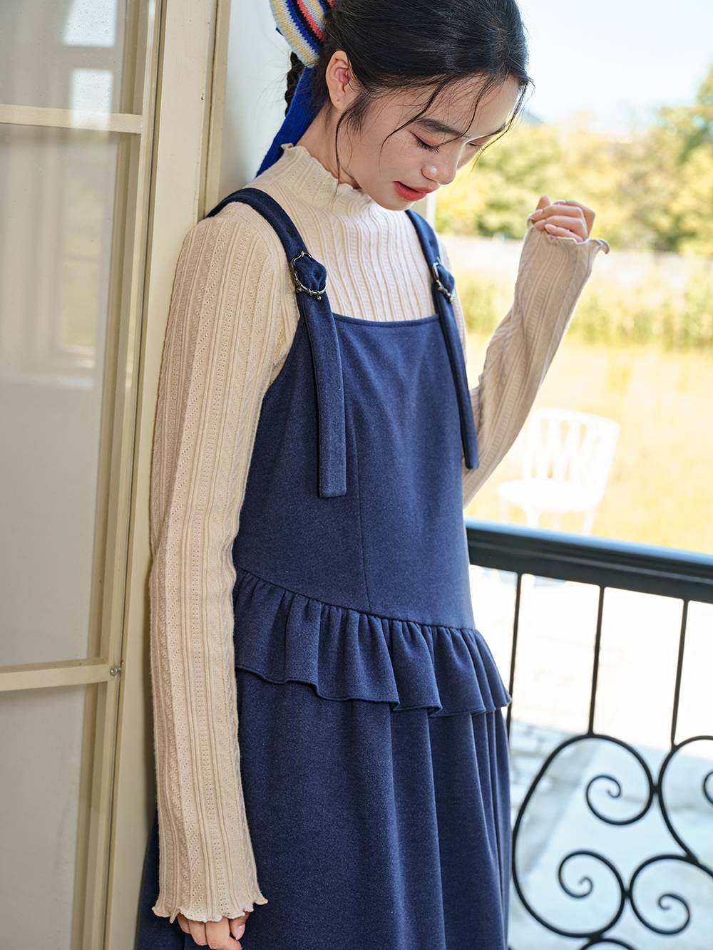 Mock Neck Knit Top