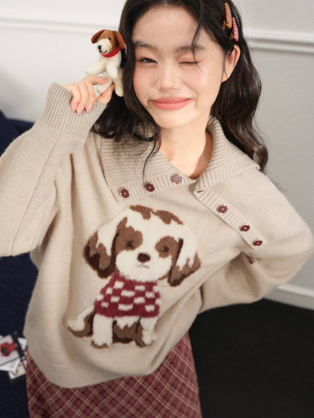 Dog Graphic Sweater