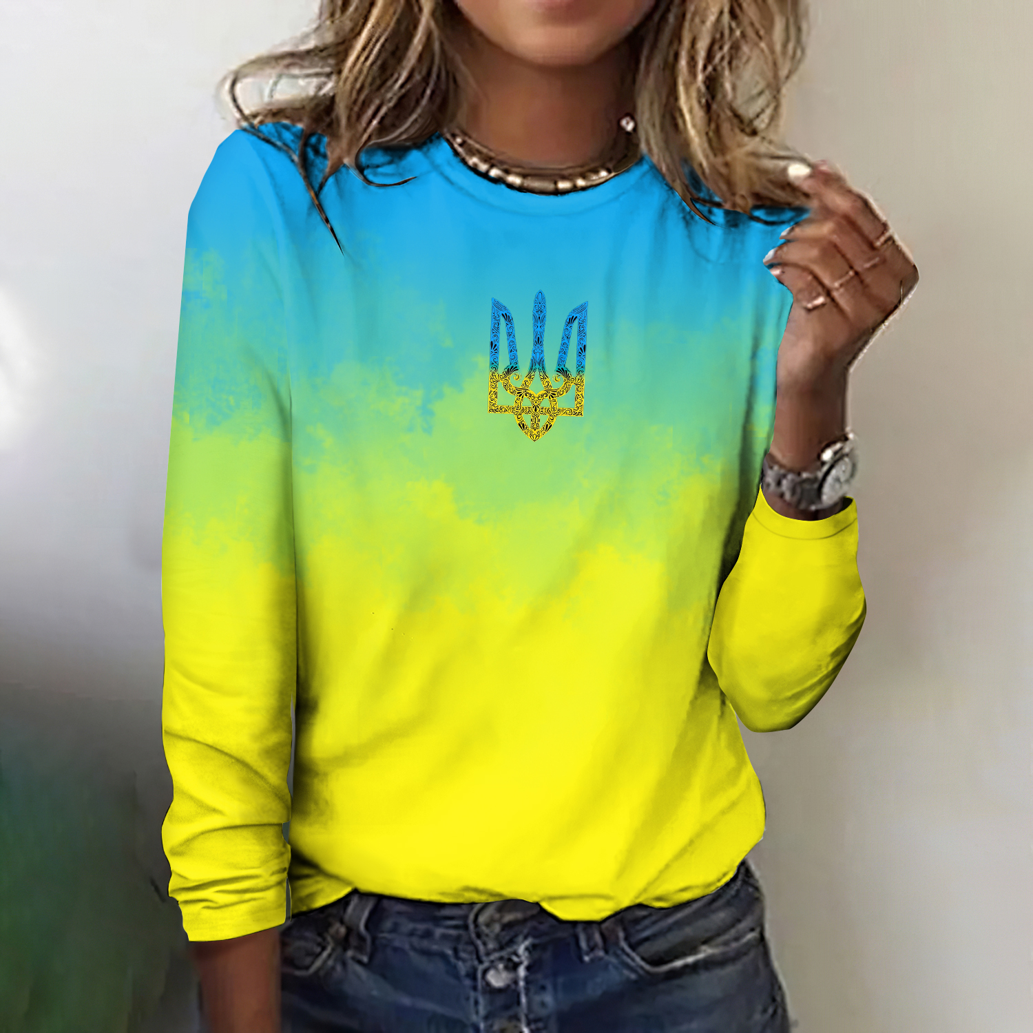 Women's Ukrane Art Color T-shirt