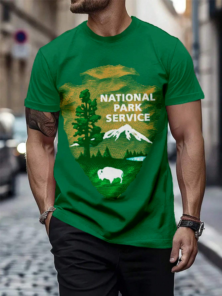 Men's Protect Our National Parks Graphic Casual T Shirt