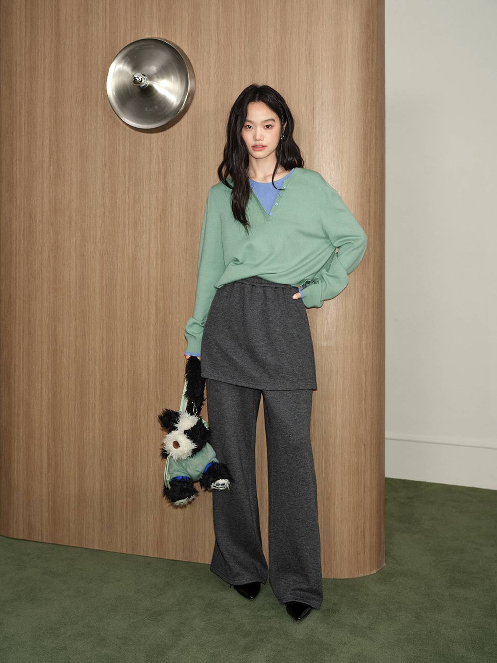 Skirt Layered Pants