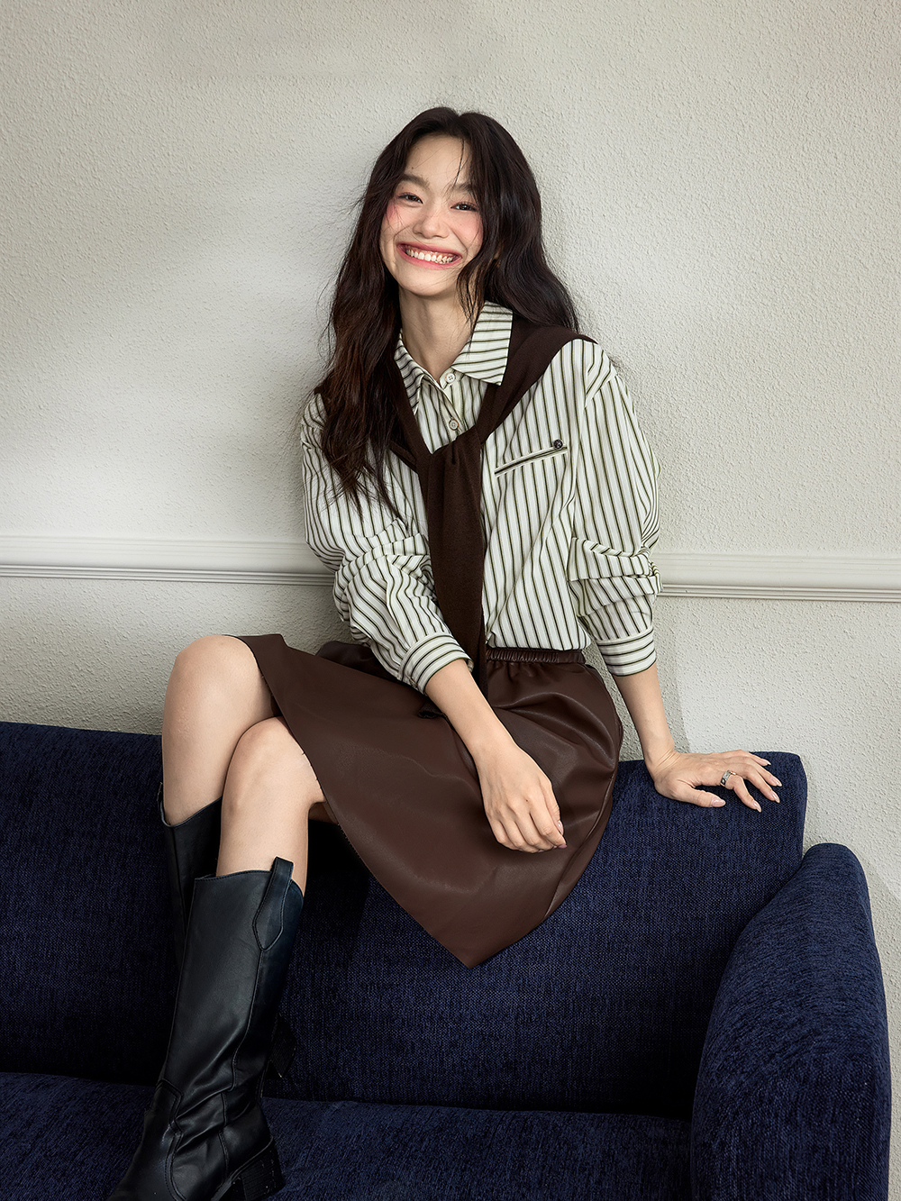 Knit Vest and Shirt