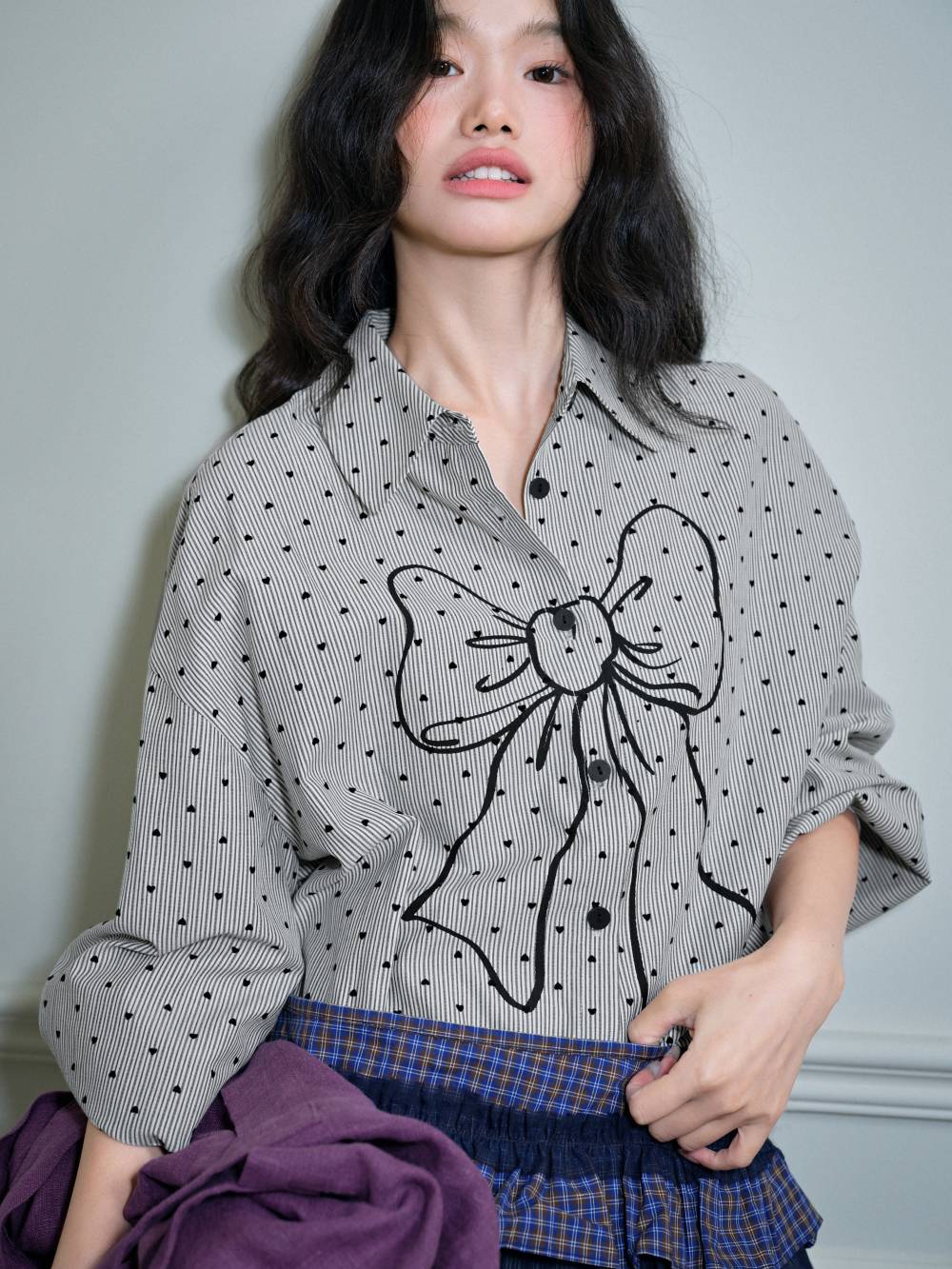 Bow Print Blouse