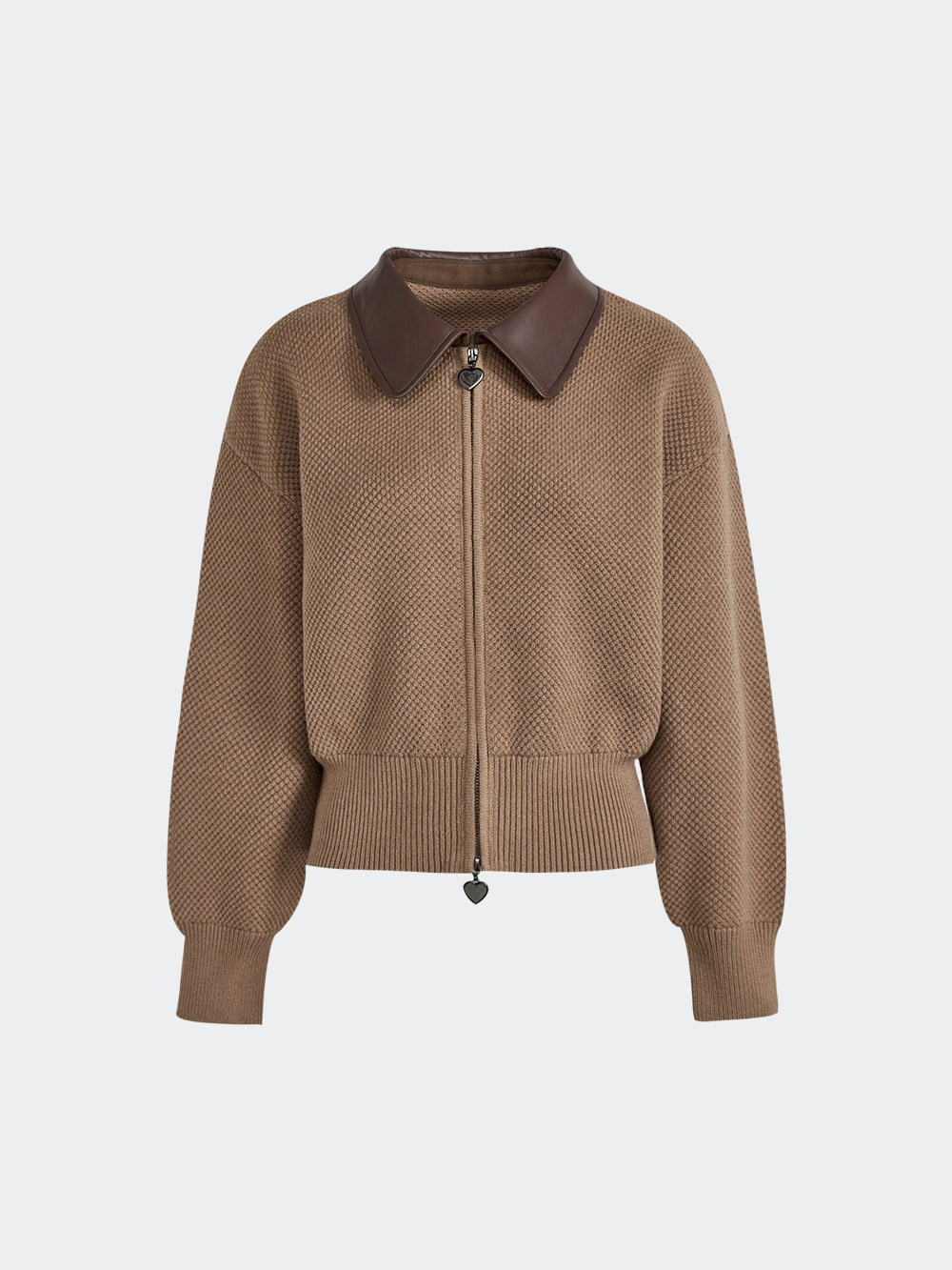 Double Zip Cardigan Sweater