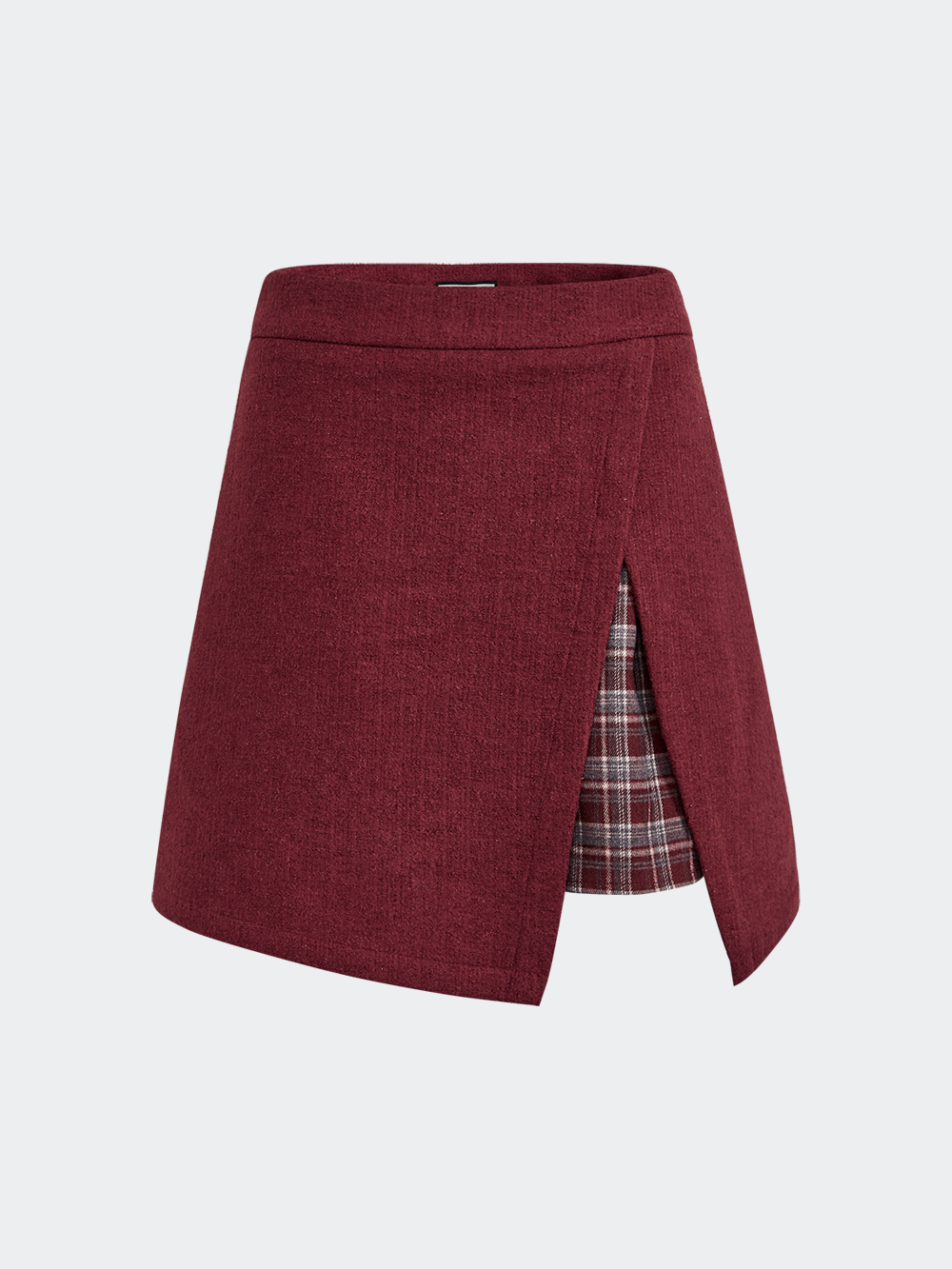 Red & Plaid Jacket and Skirt