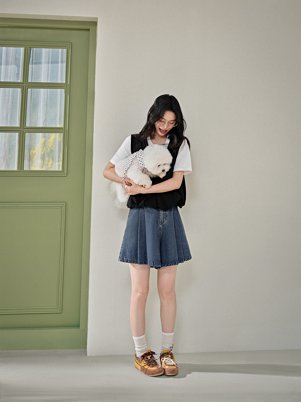 A-line Denim Shorts