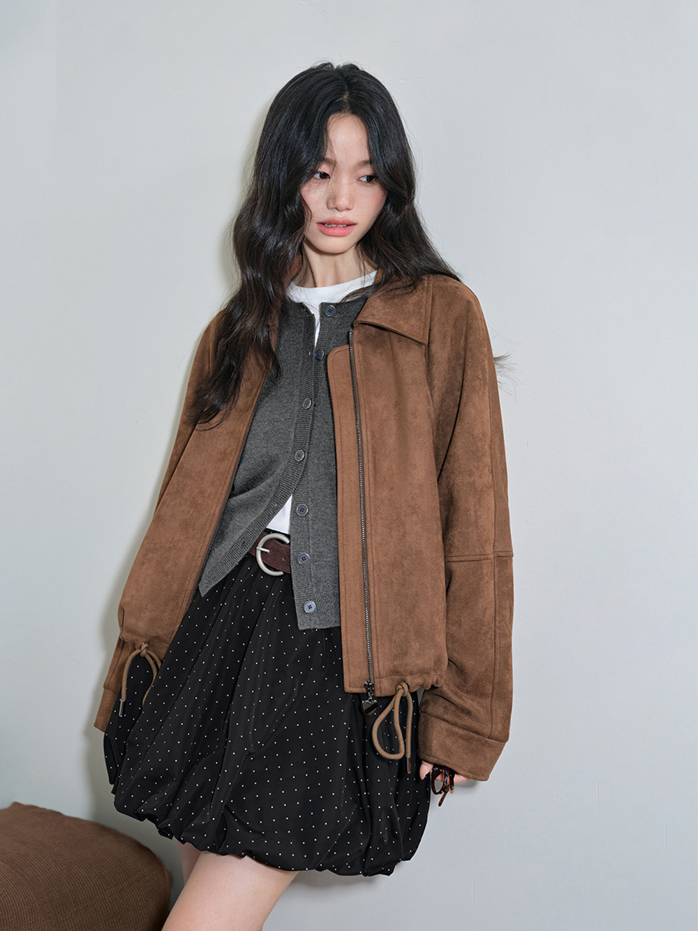 Faux Suede Jacket