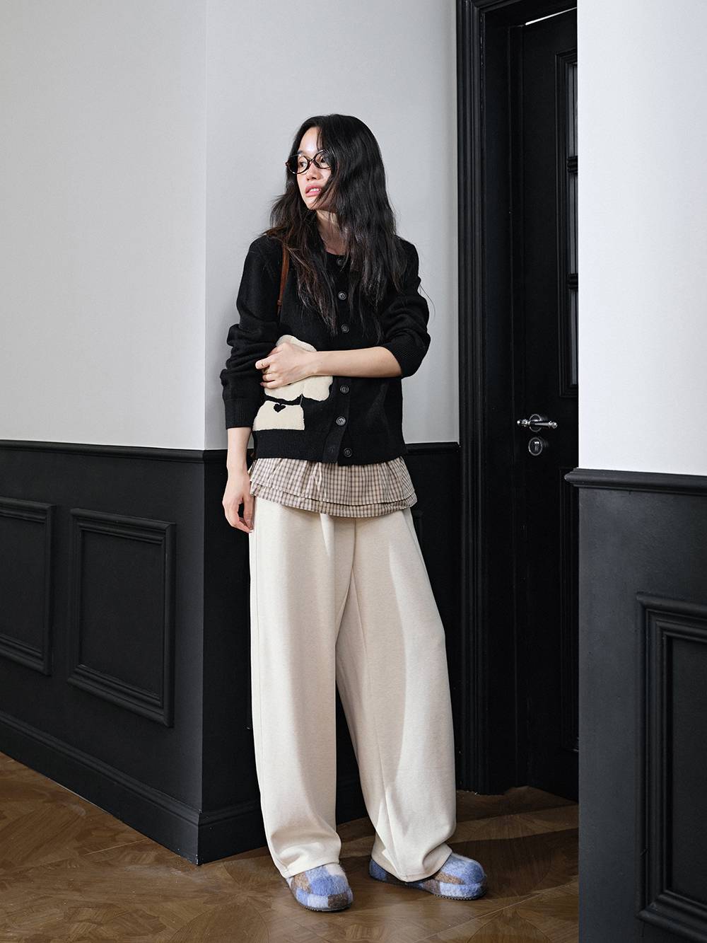Wide-Leg Sweatpants