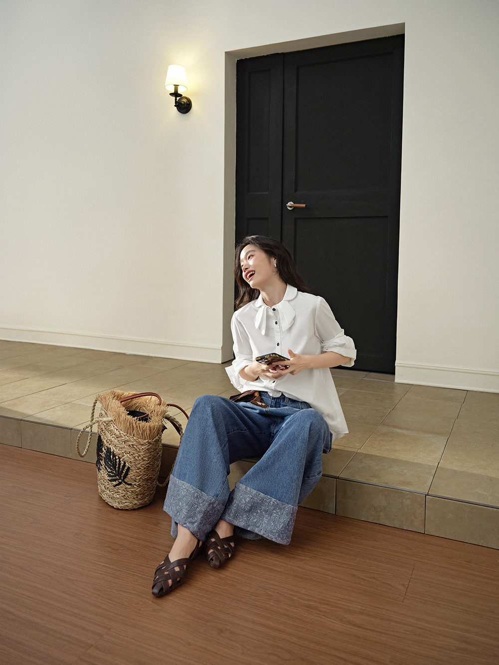 Bow Collar Shirt
