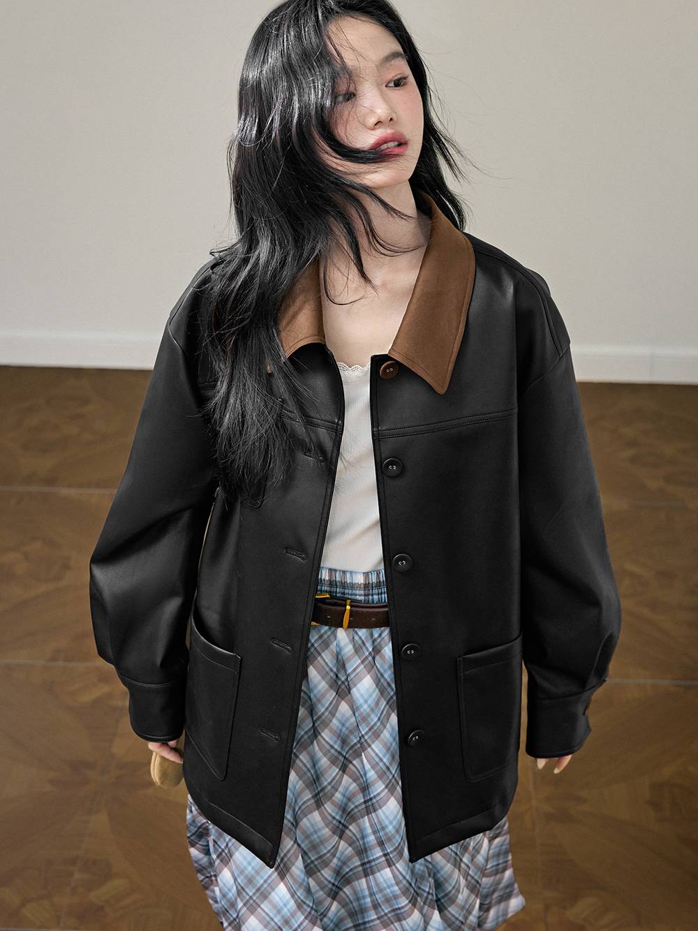 Faux Leather Jacket