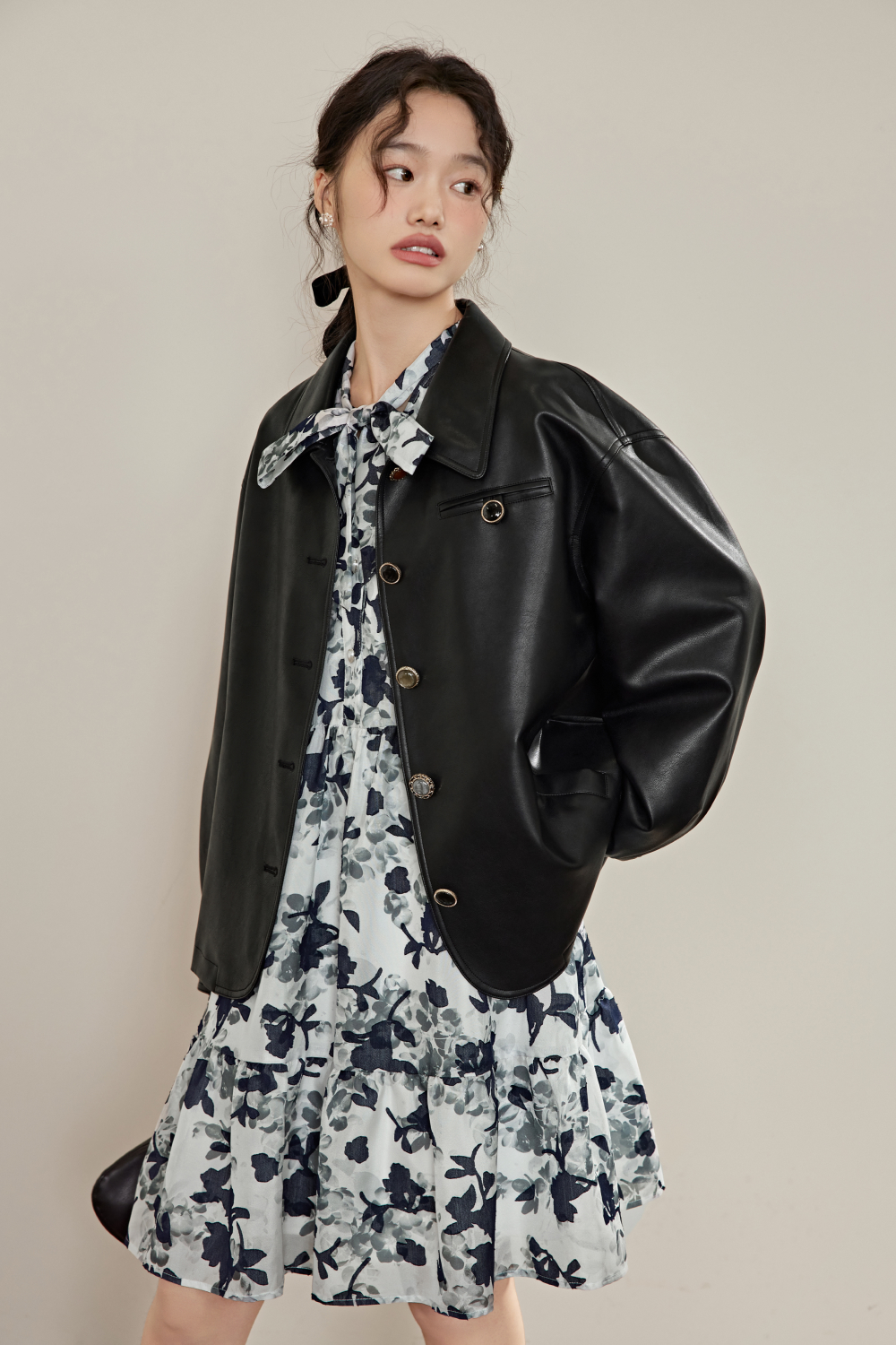 Faux Leather Jacket