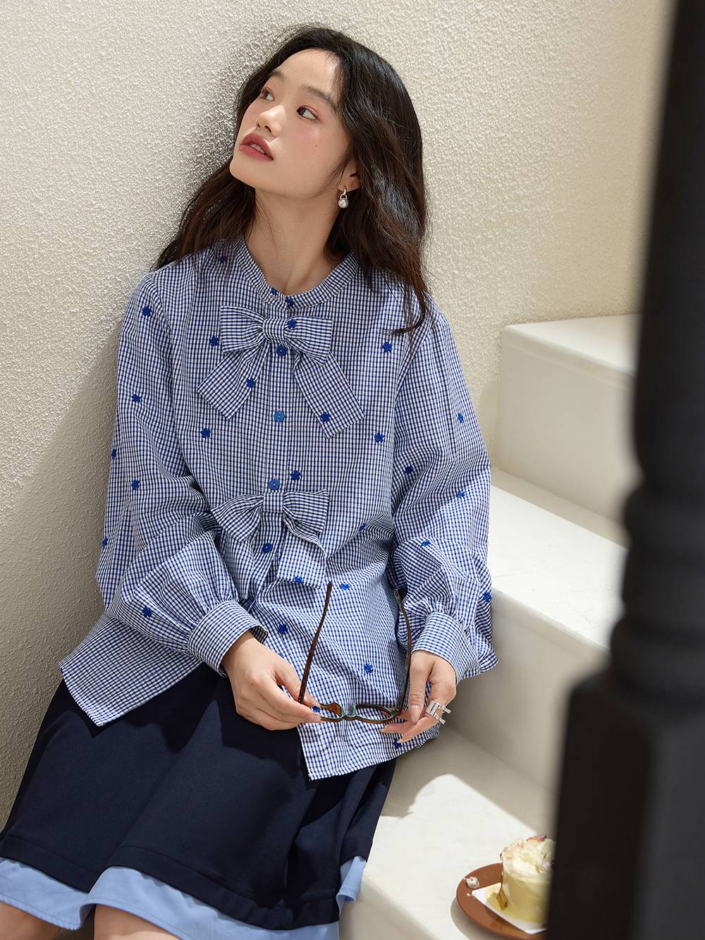 Front Bow Blouse