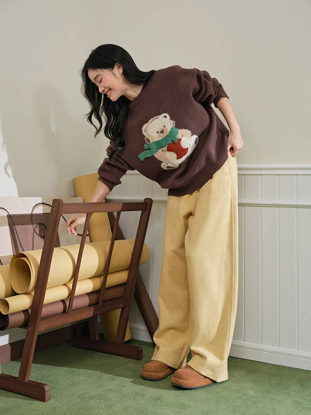 Wide-Leg Sweatpants