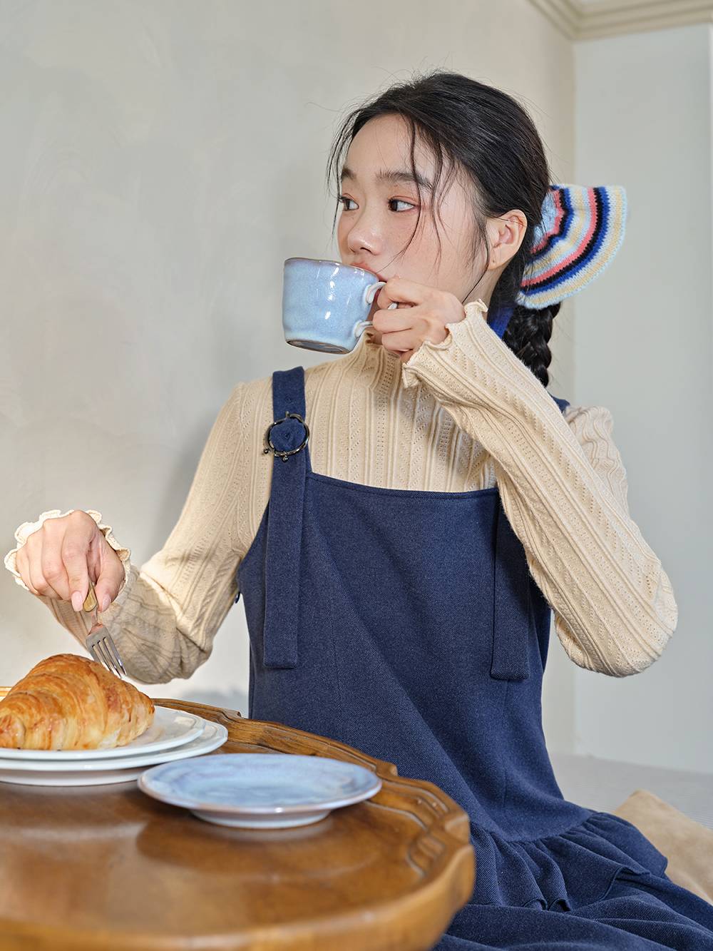 Mock Neck Knit Top