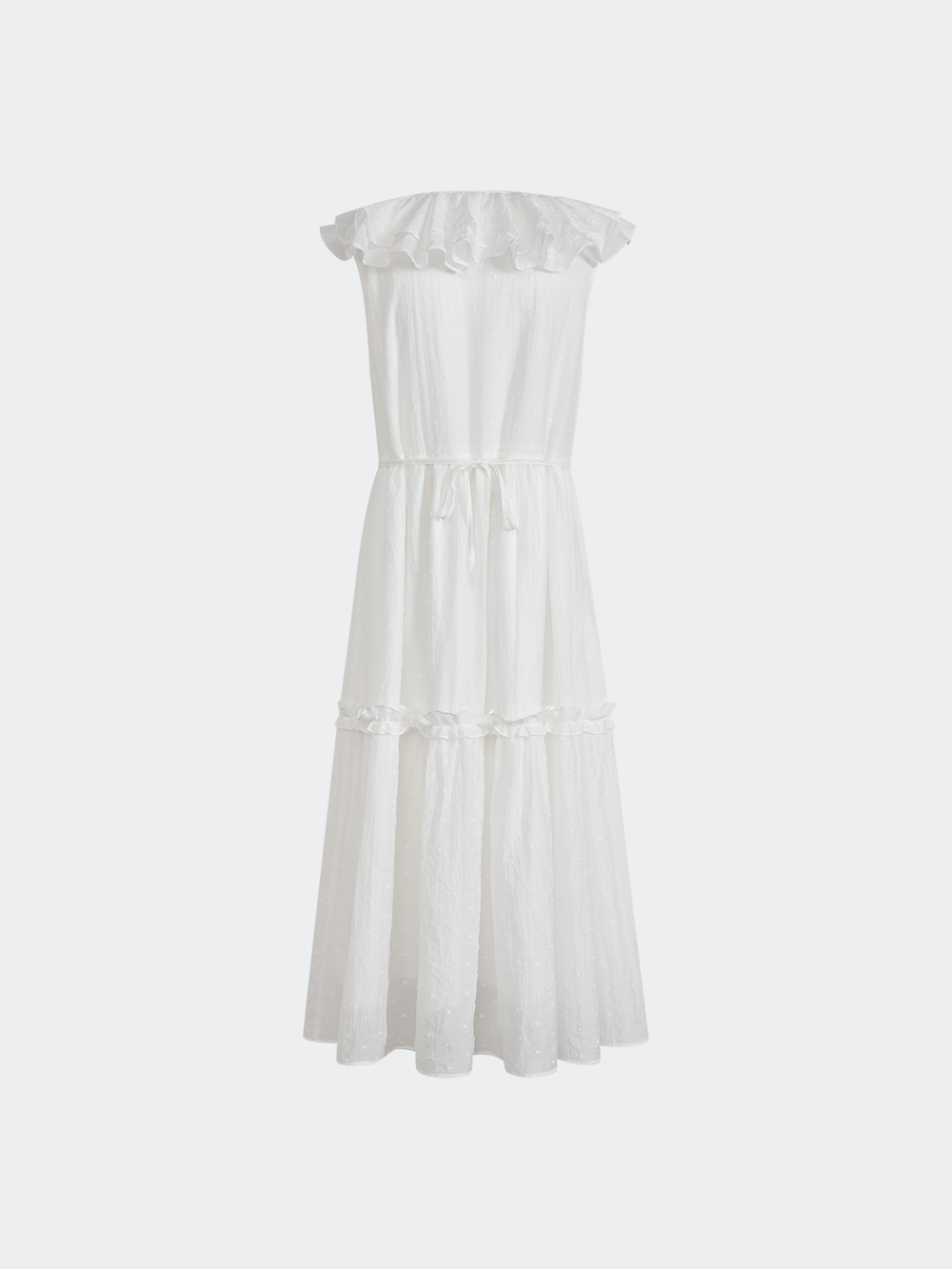 Ruffle V-neck Dress