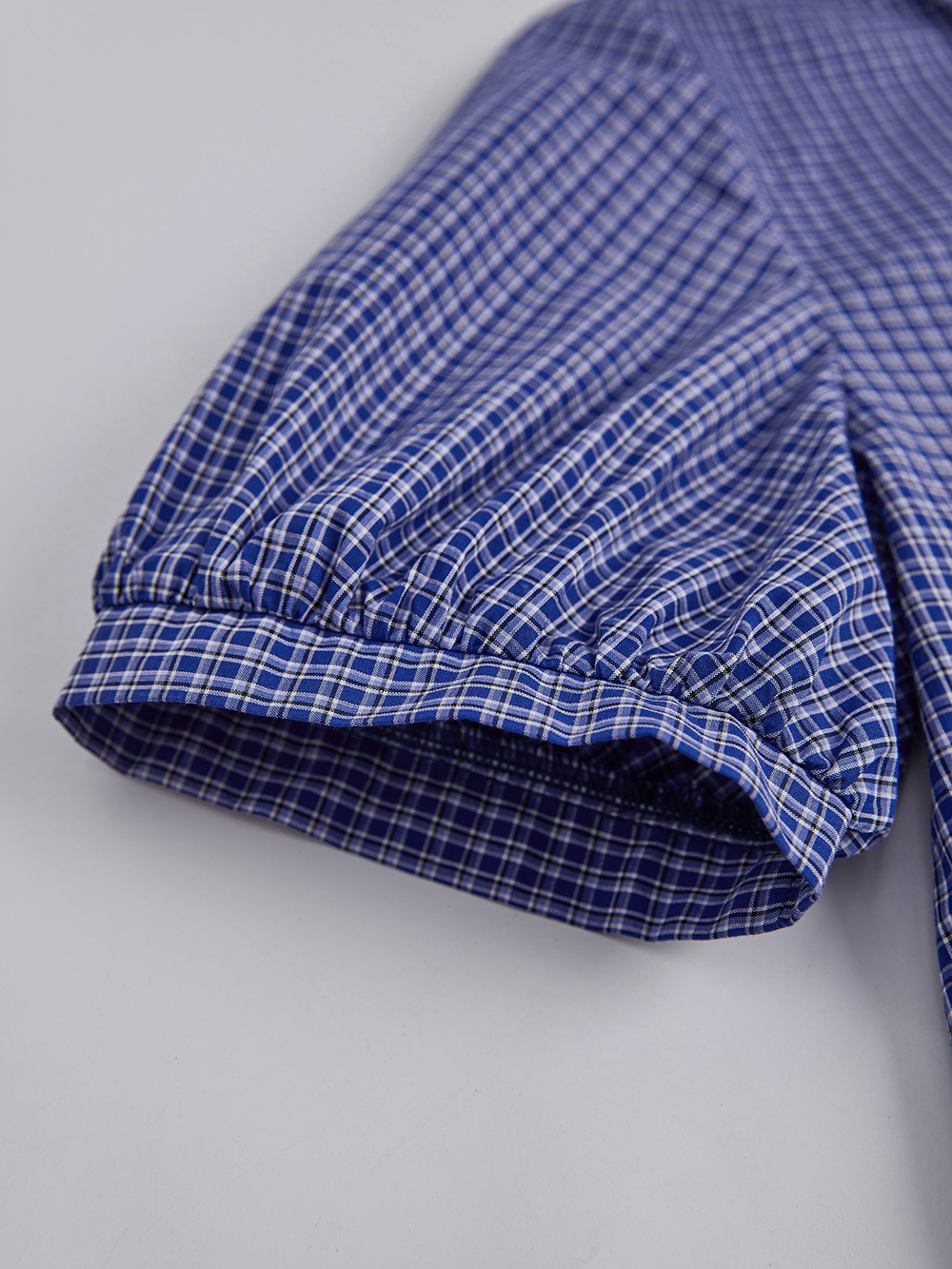 Blue Plaid Blouse