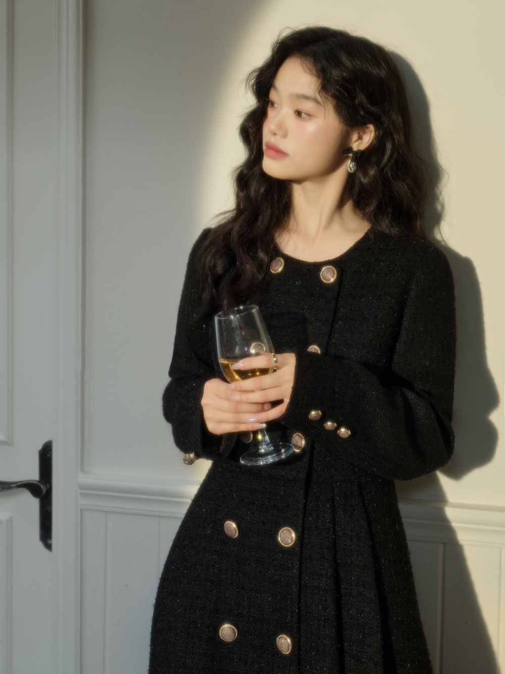 Tweed Maxi Dress