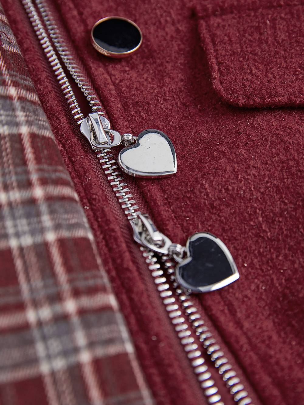 Red & Plaid Jacket and Skirt