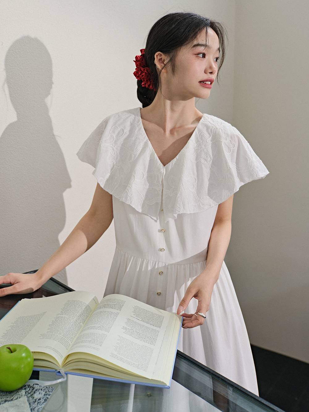 Ruffle Sleeve Dress