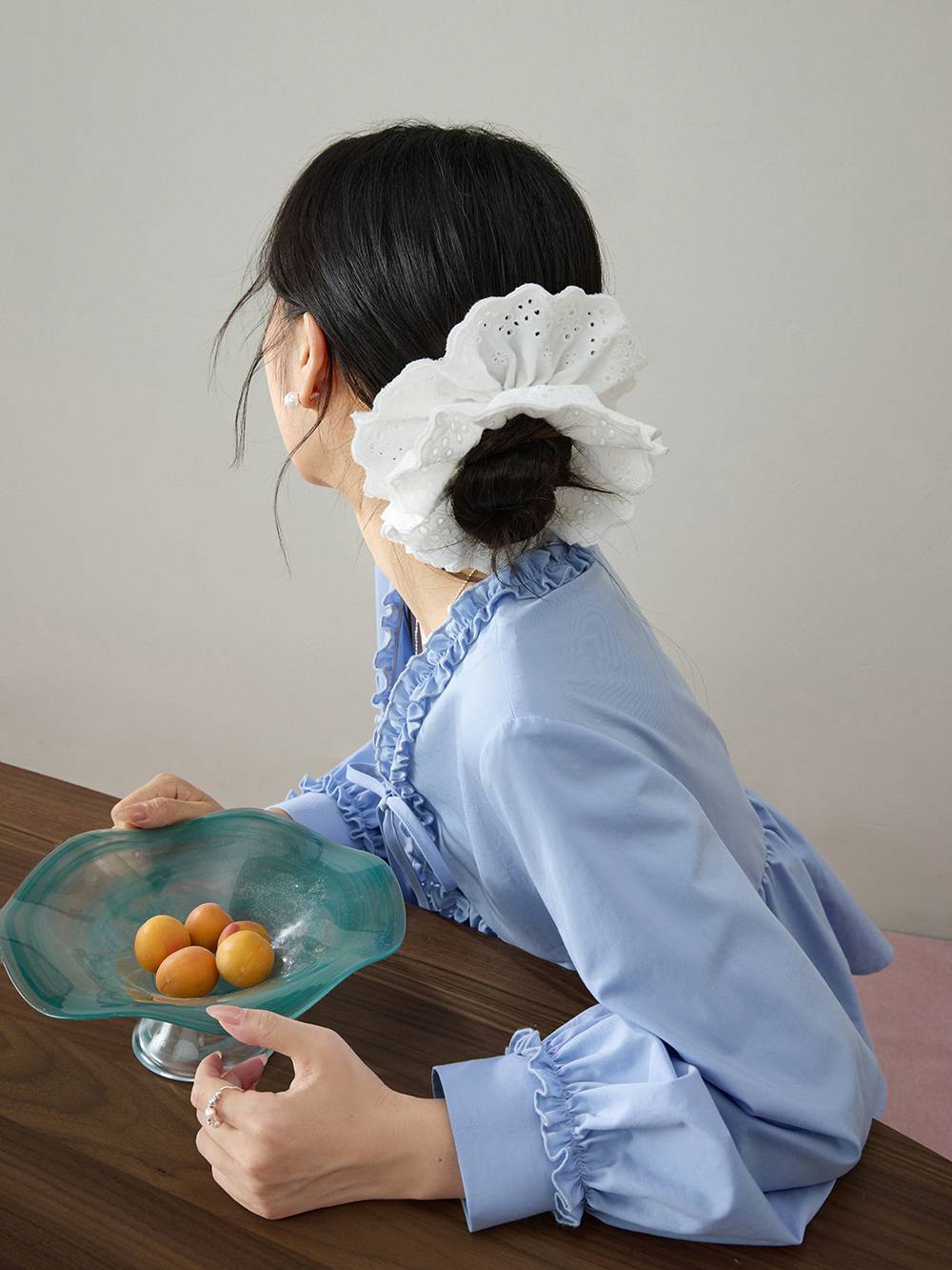 Ruffle-trim Blouse