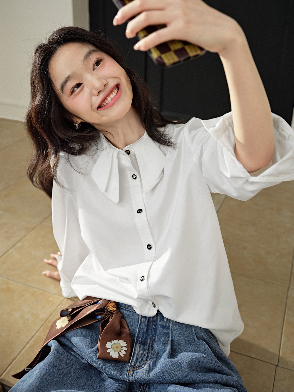Bow Collar Shirt