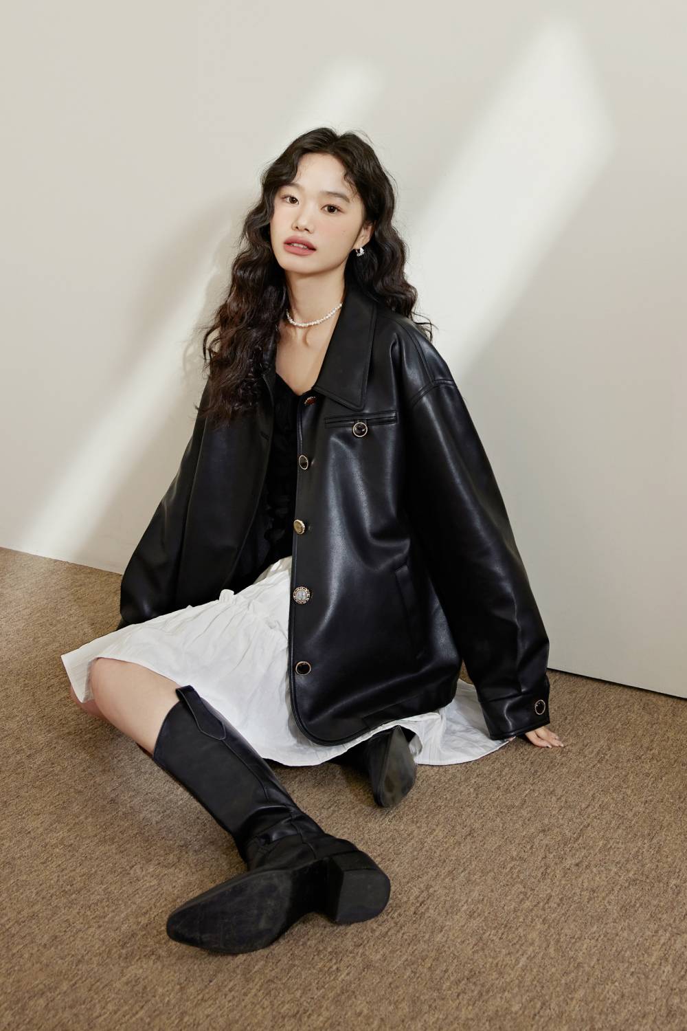 Faux Leather Jacket