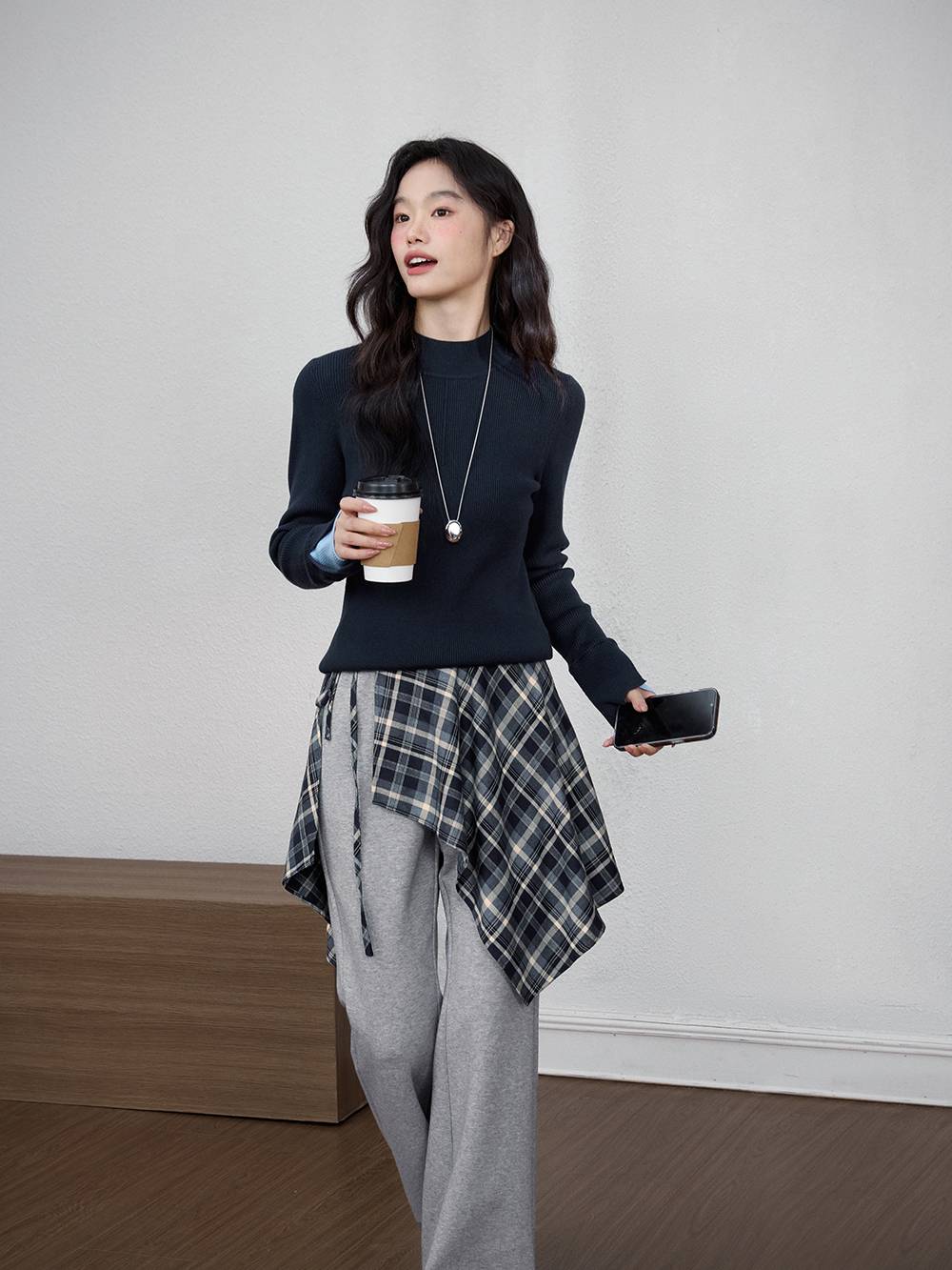 Mock Neck Knit Top