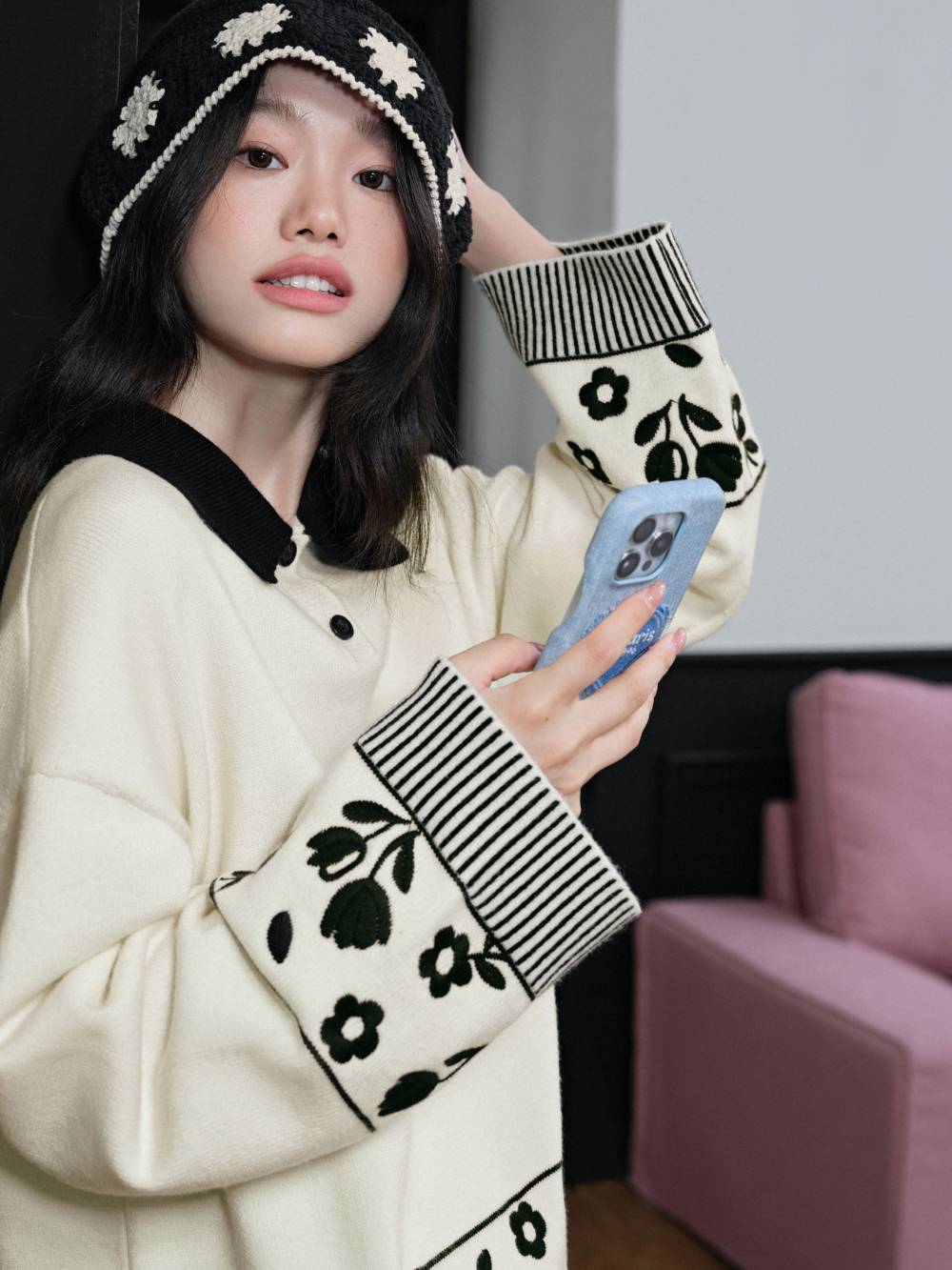 Floral Sweater