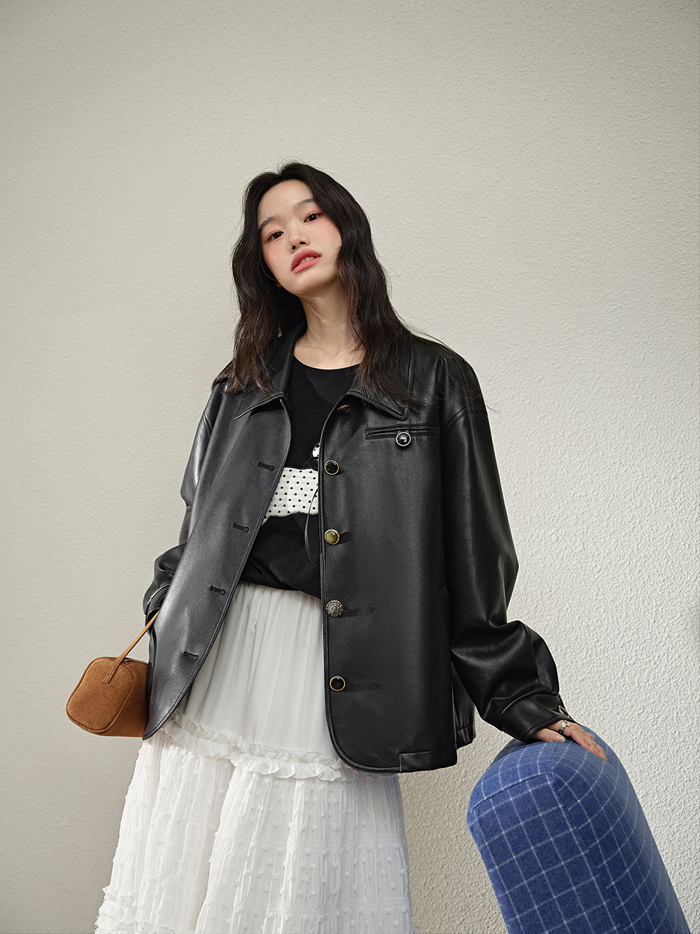 Faux Leather Jacket