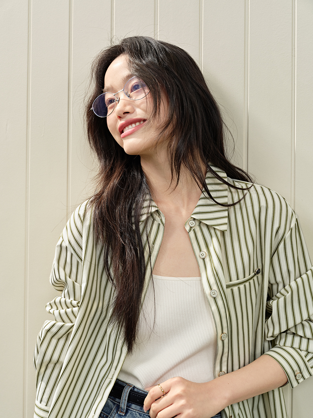 Knit Vest and Shirt