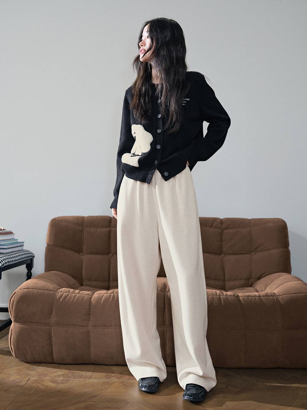 Wide-Leg Sweatpants