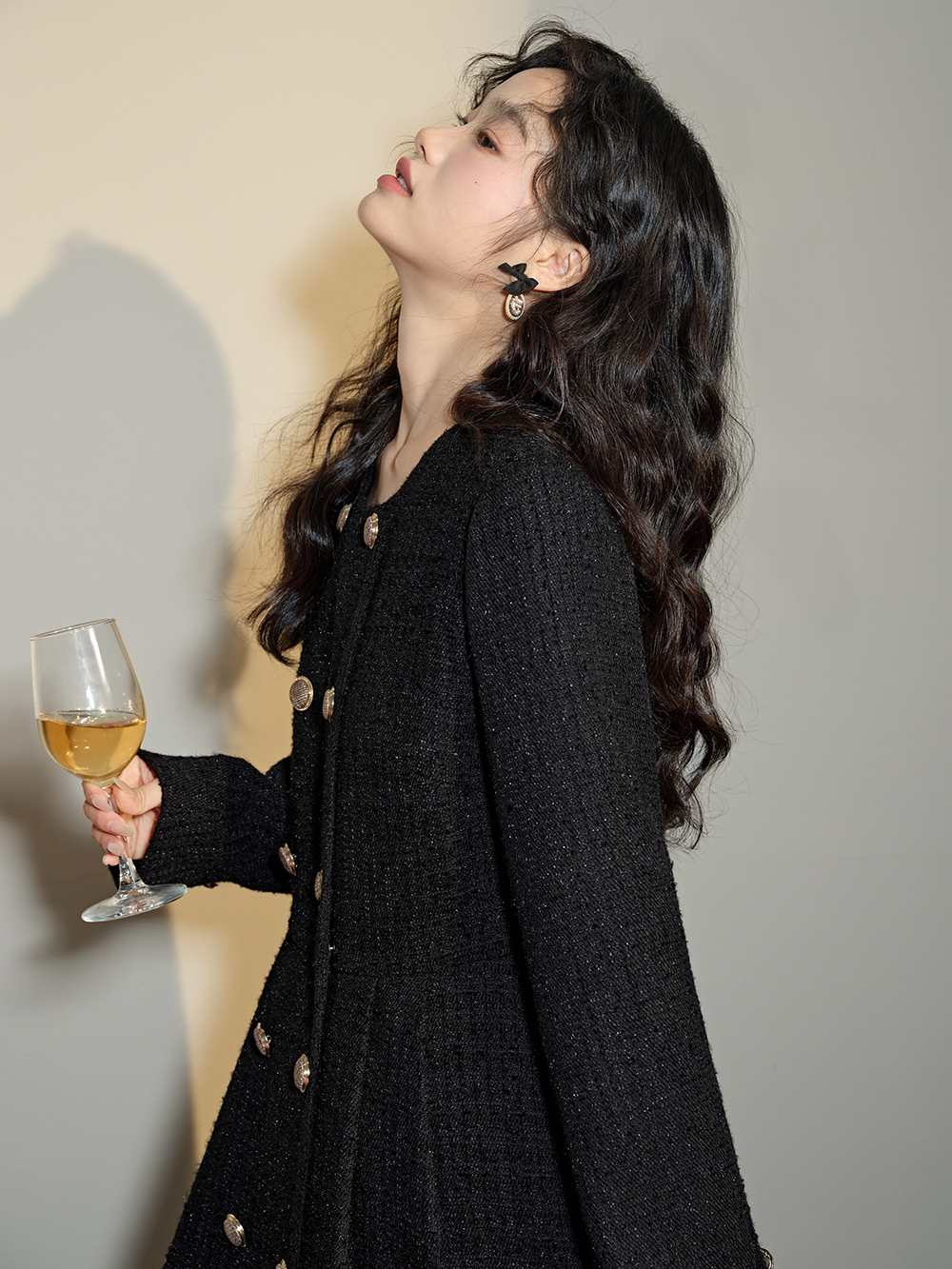 Tweed Maxi Dress