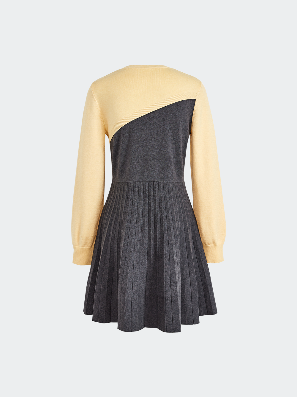 Two-Tone Knit Dress