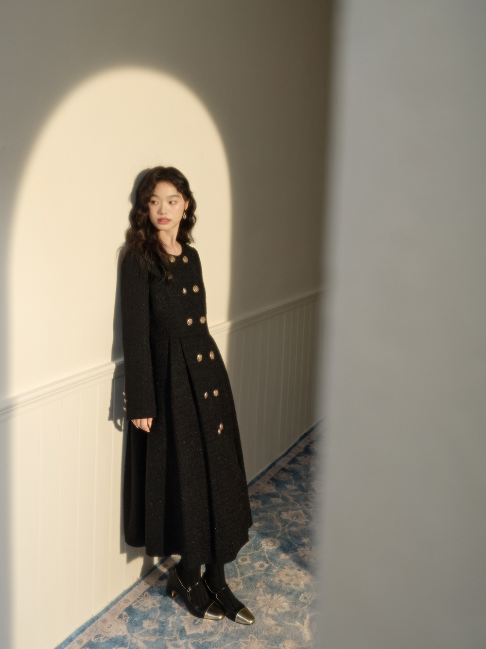 Tweed Maxi Dress