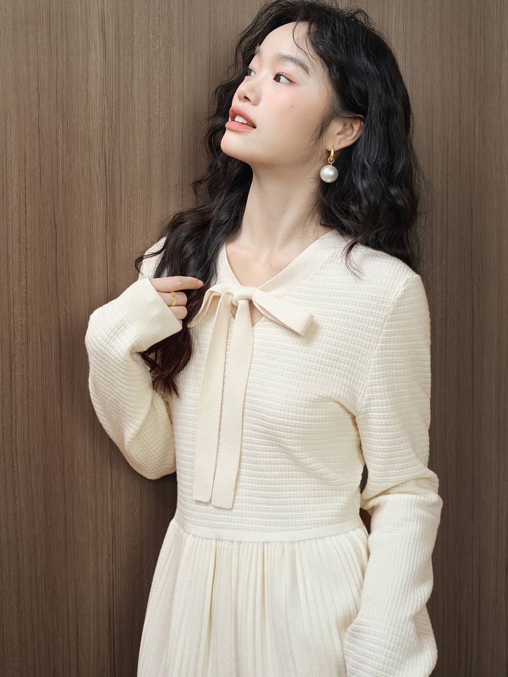 Ribbon Knit Dress
