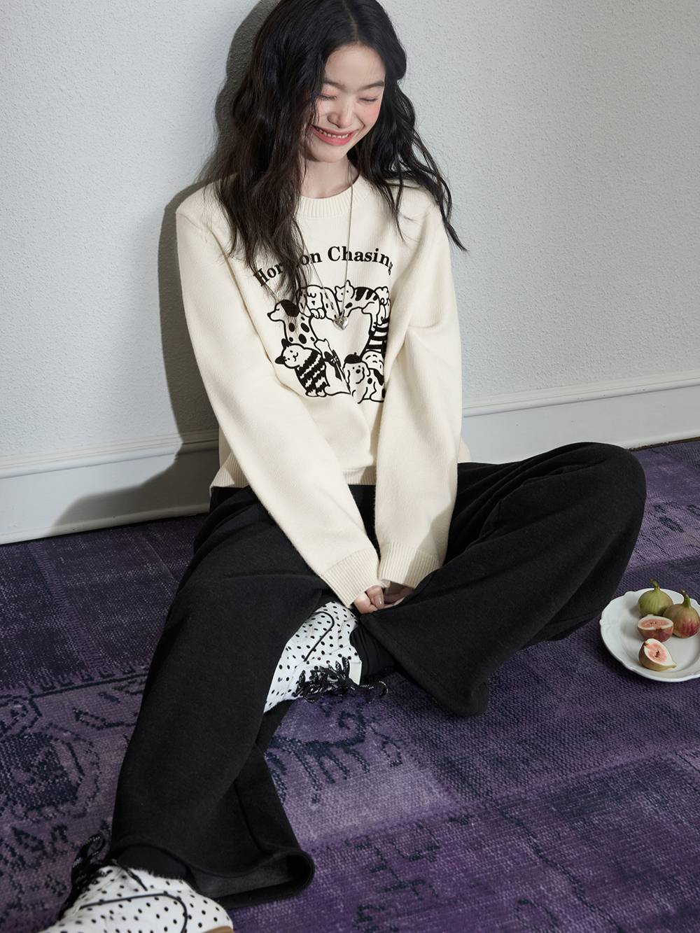 Wide-Leg Sweatpants