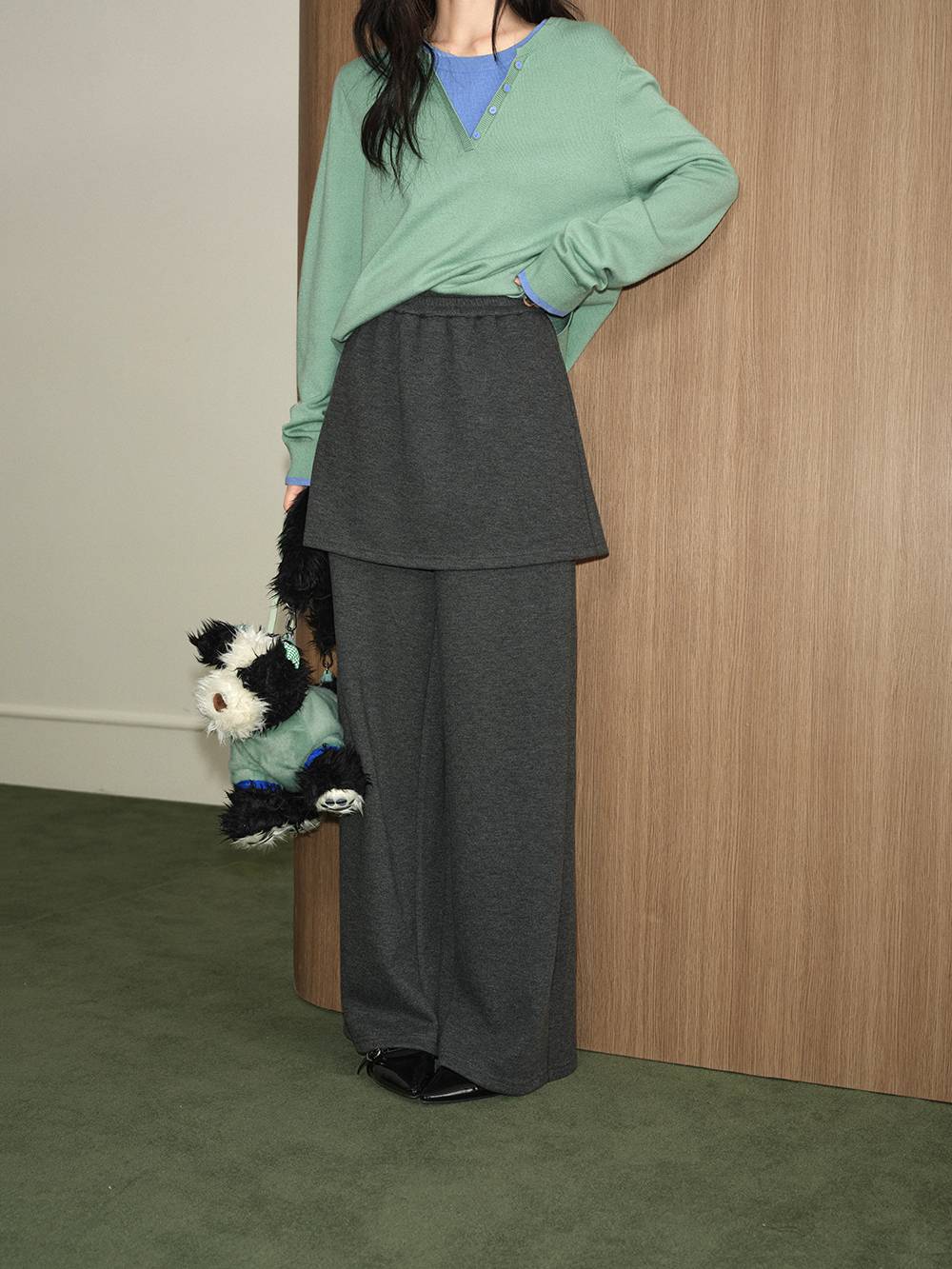 Skirt Layered Pants