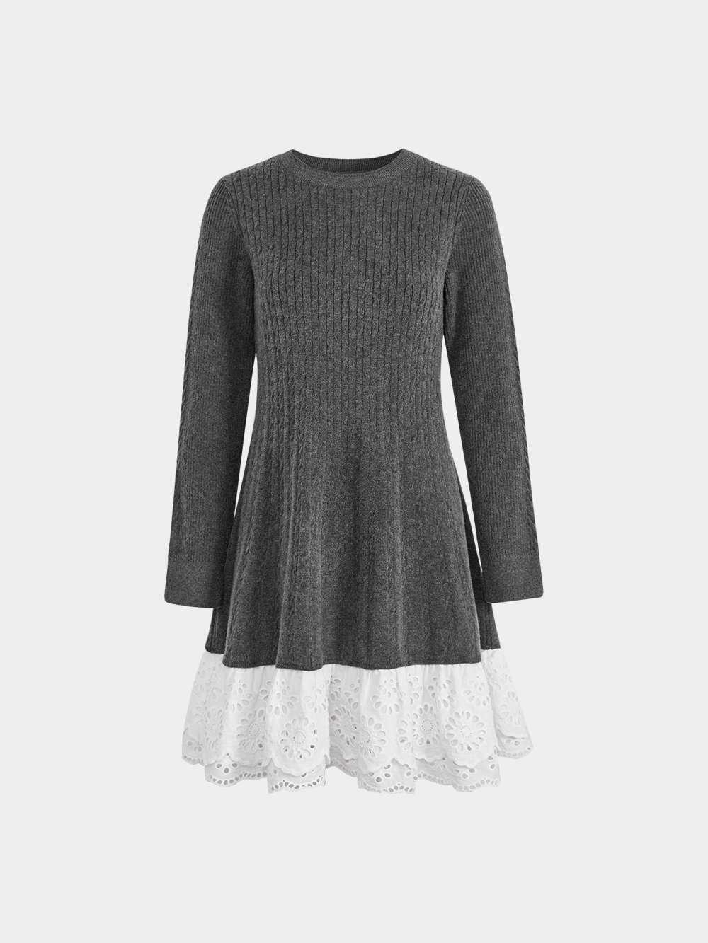 Layered Lace Hem Dress