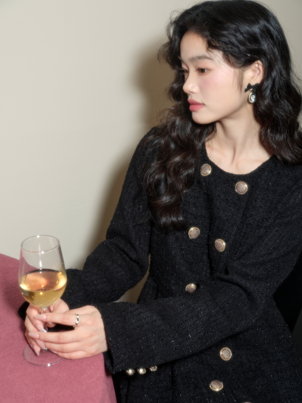 Tweed Maxi Dress