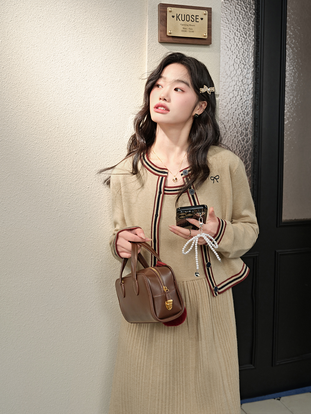 Cardigan and Dress